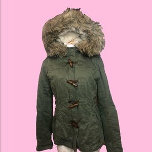 Ambercrombie Olive Green Winter Coat